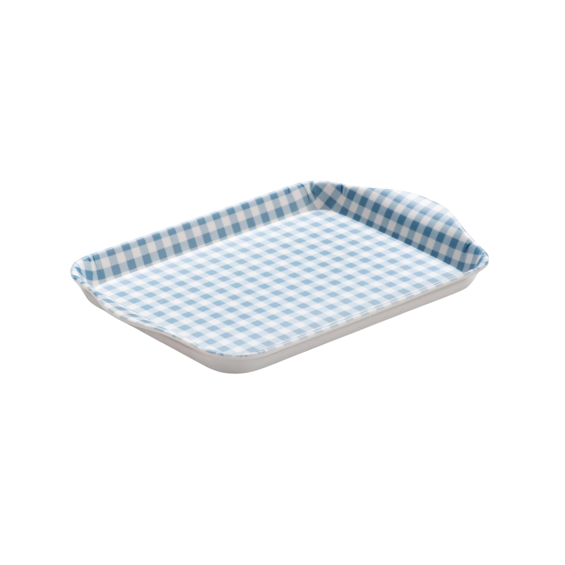 Zeal Mini Melamine Gingham Tray 18 x 14cm