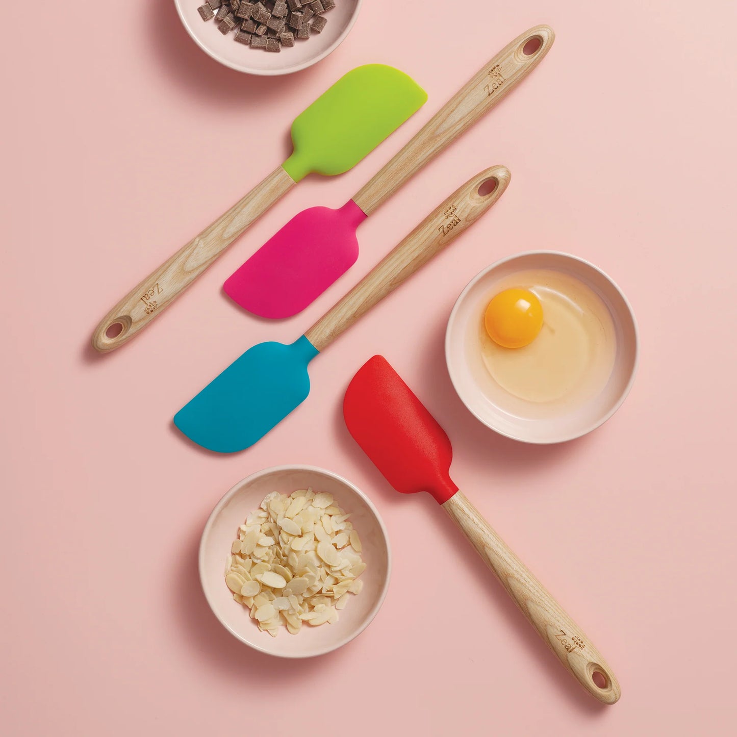 Zeal Silicone Spatula With Ash Wood Handle