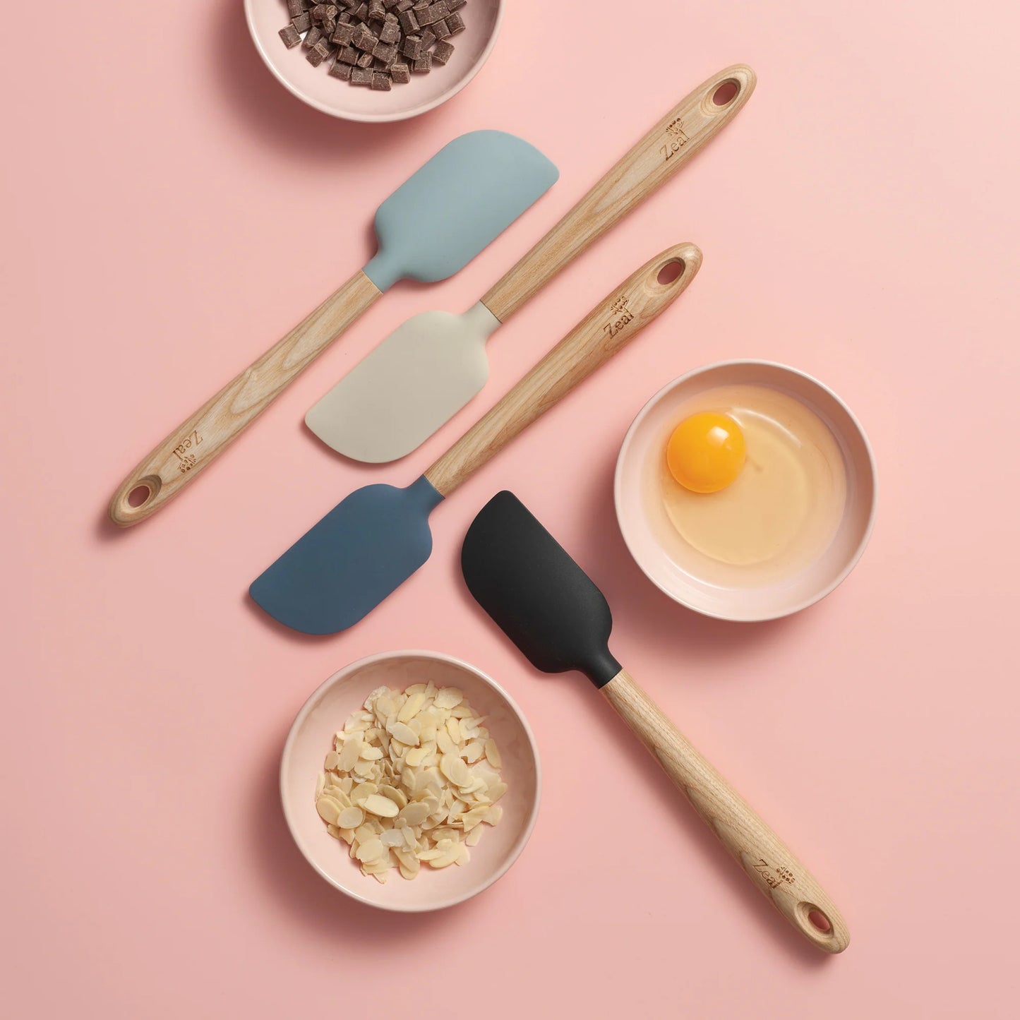 Zeal Silicone Spatula With Ash Wood Handle