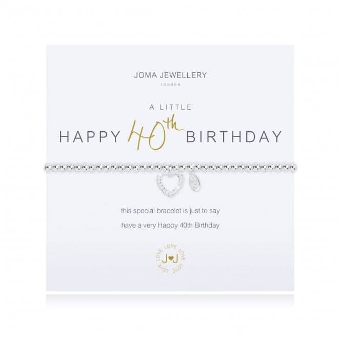 Joma Jewellery A Little Happy 40th Birthday Bracelet