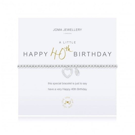 Joma Jewellery A Little Happy 40th Birthday Bracelet