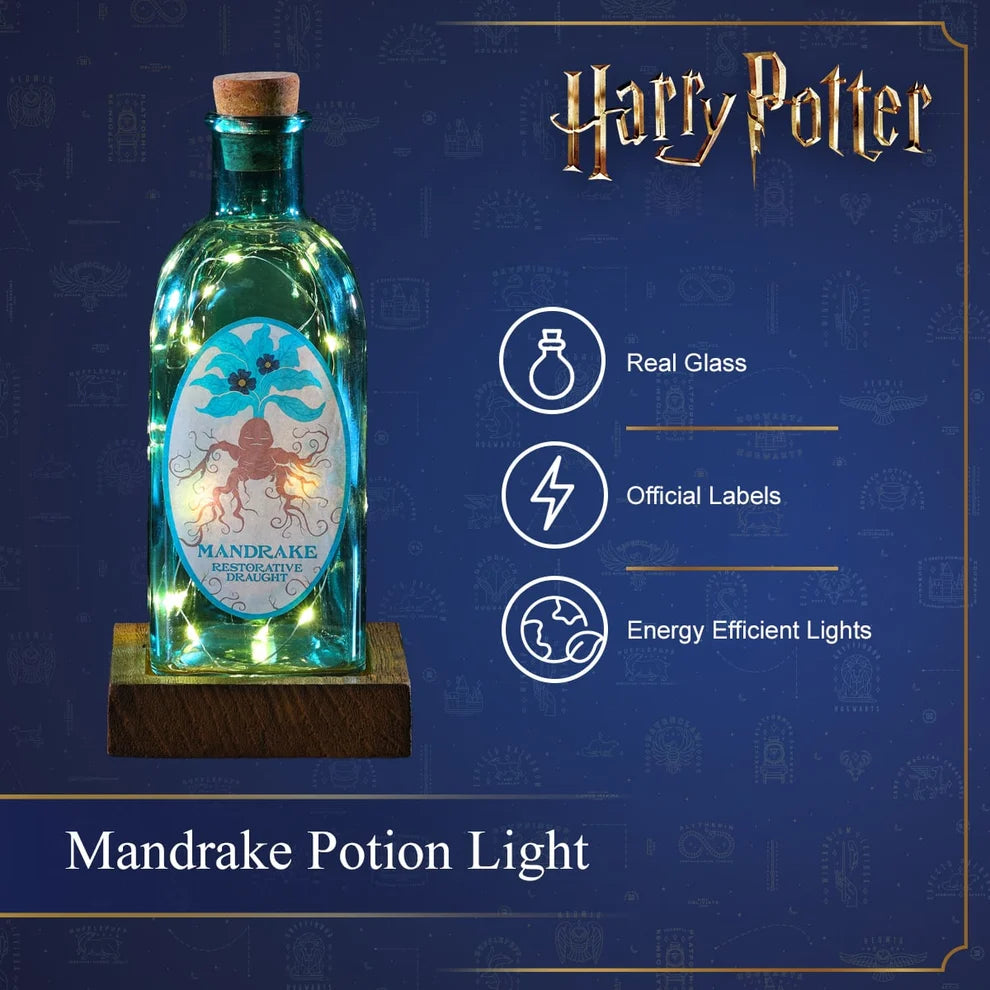 NOMA Harry Potter Mandrake Restorative Draught illuminated LED bottle decorative light