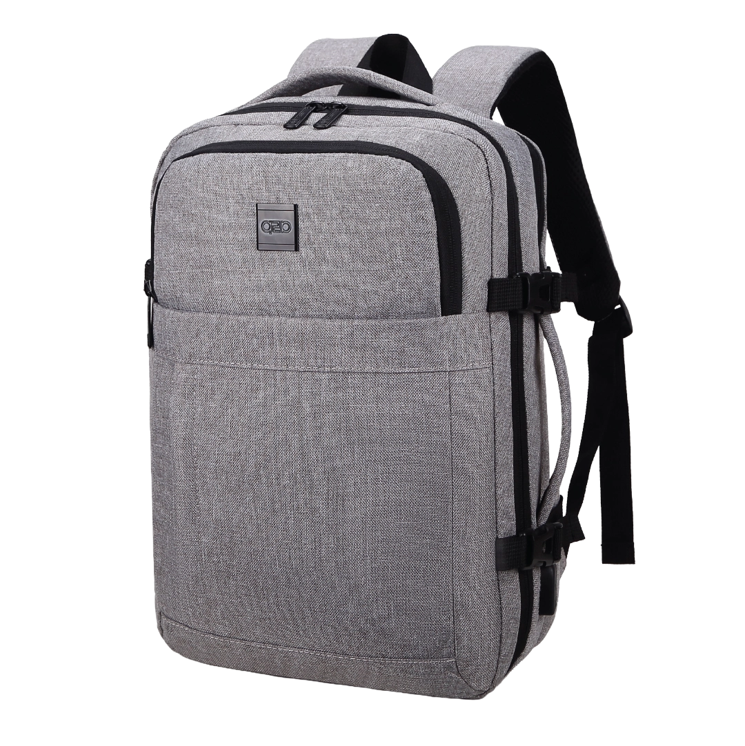 a2b Fernwah 27L EasyJet approved underseat cabin backpack with laptop compartment and USB port in grey