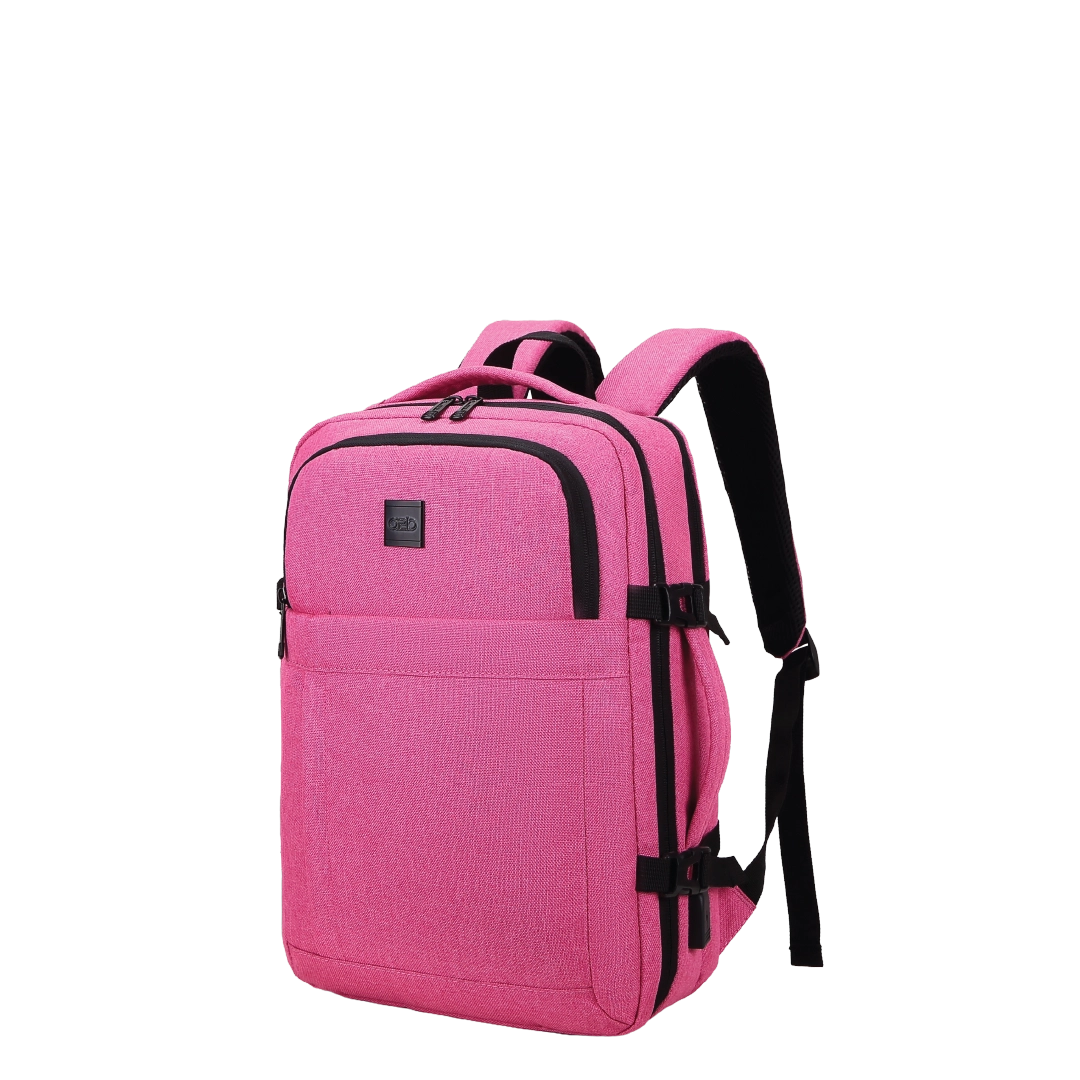 a2b Pioneer 20L Ryanair approved under seat travel backpack with padded laptop compartment in pink