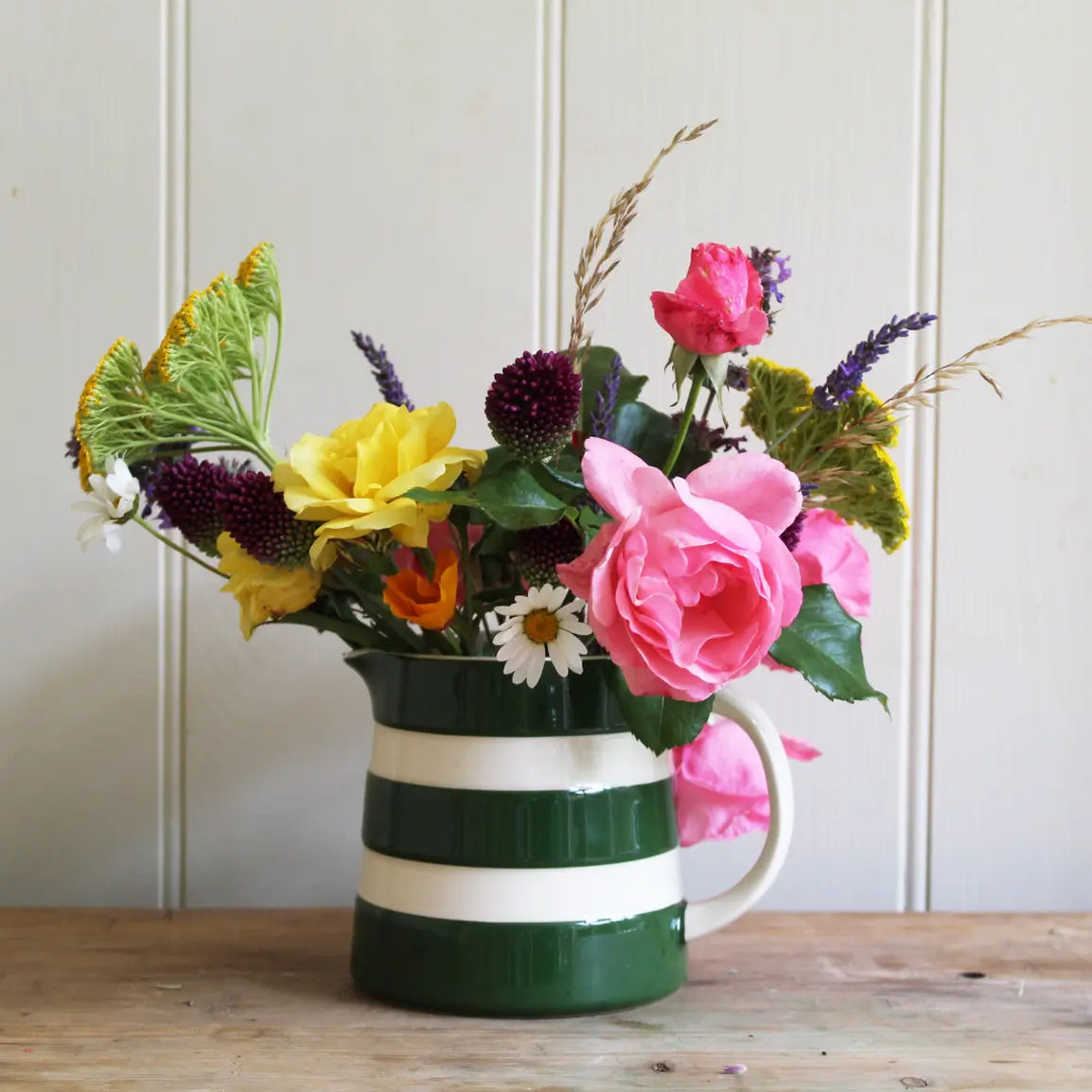 Cornishware Adder Green Dreadnought Jug 30oz