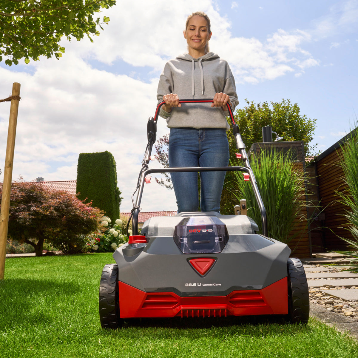 AL-KO Comfort 38.6 Li Combi Care Cordless Lawn Scarifier 38cm with Battery & Charger