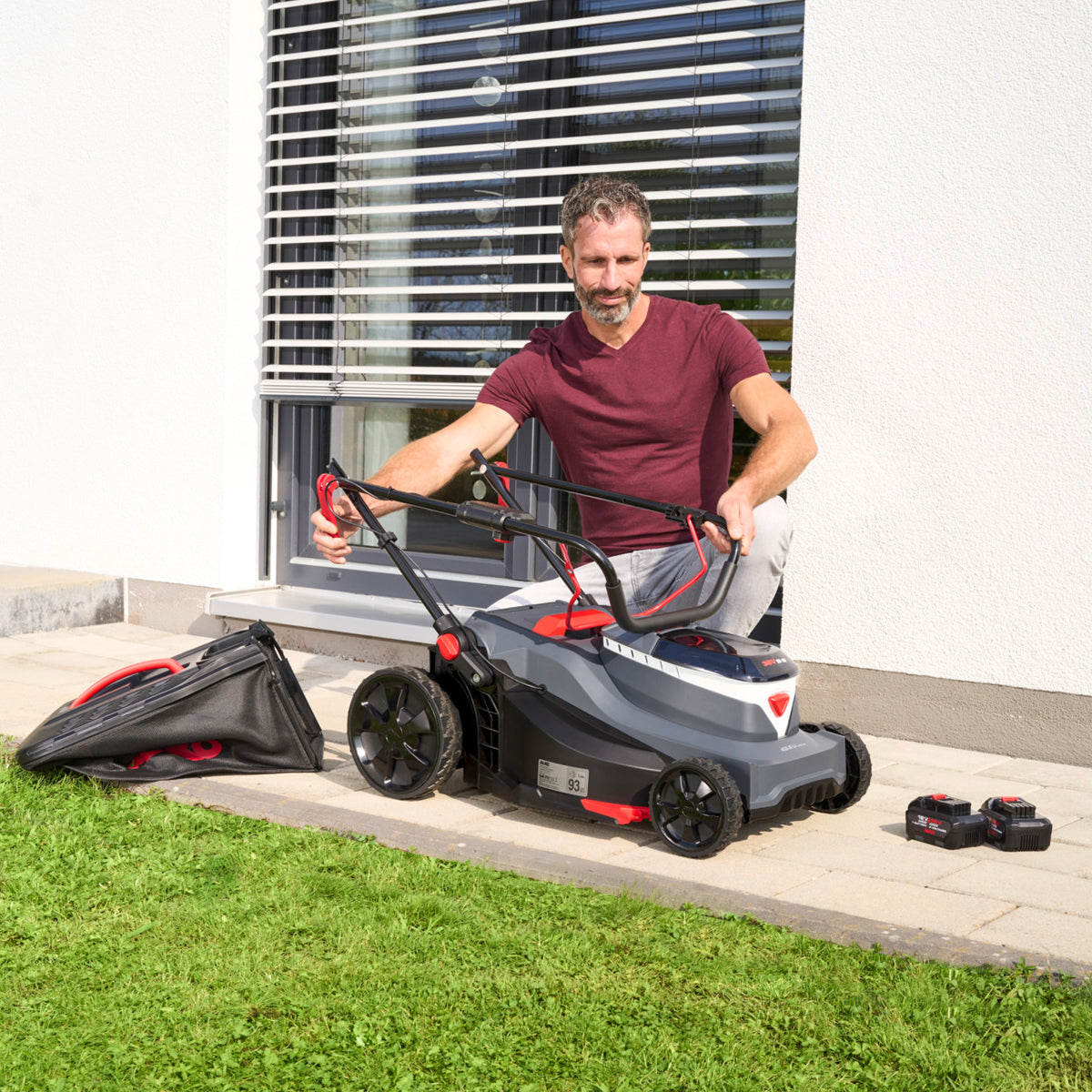 AL-KO Comfort 43.6 Li Cordless Lawnmower 43cm – 2x Battery Kit