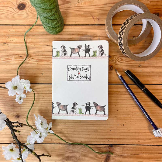Alex Clark Country Dogs Medium Soft Notebook