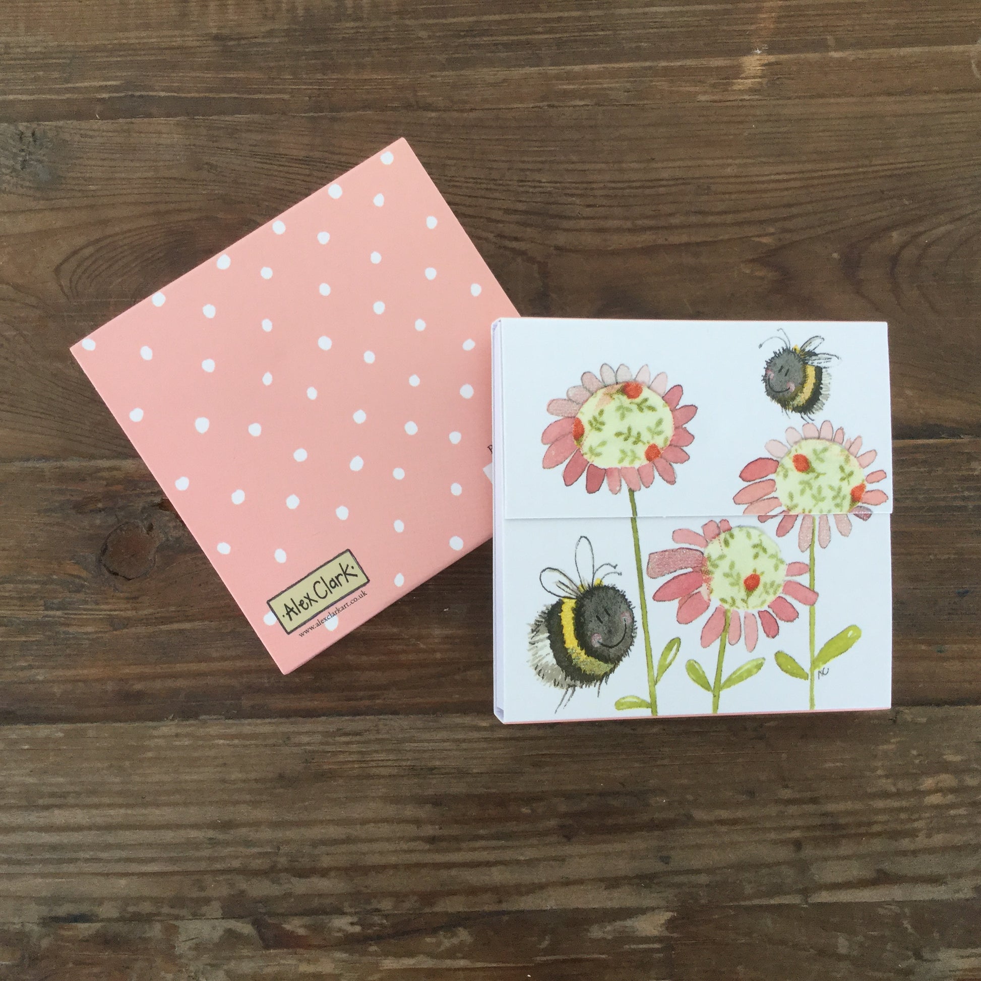 Alex Clark Bee & Flower Mini Magnetic Notepad