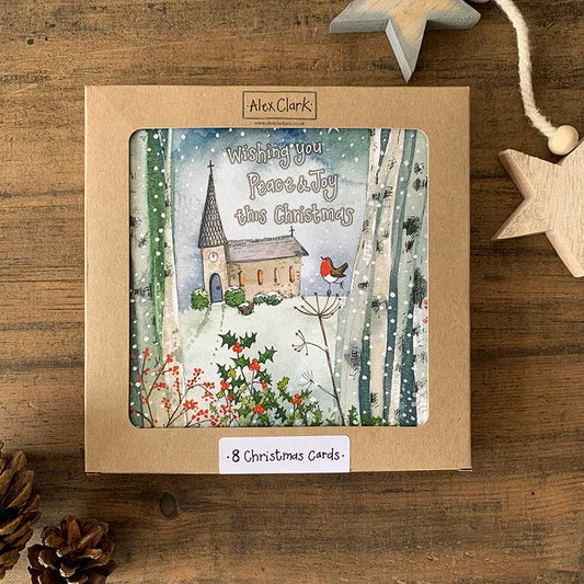 Alex Clark Christmas Church Boxed Cards