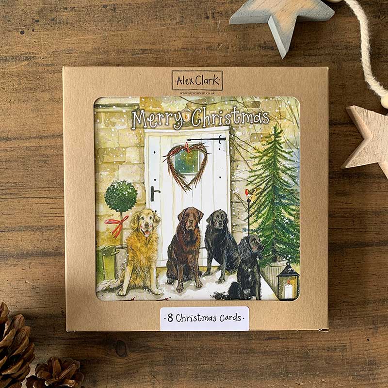 Alex Clark Christmas Dogs Boxed Cards