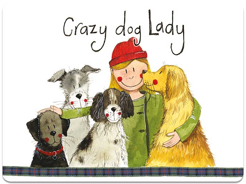 Alex Clark Crazy Dog Lady Placemat