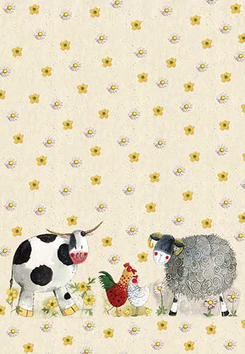 Alex Clark Daisyfield Farm Tea Towel