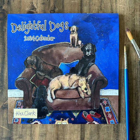 Alex Clark Delightful Dogs Calendar 2024