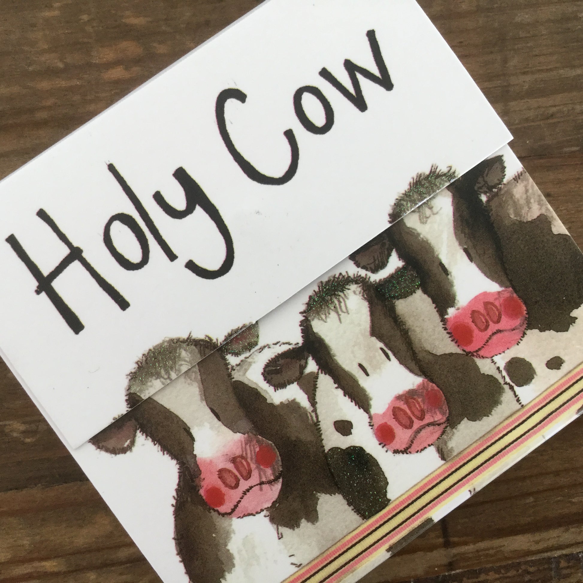 Alex Clark Holy Cow Mini Magnetic Notepad