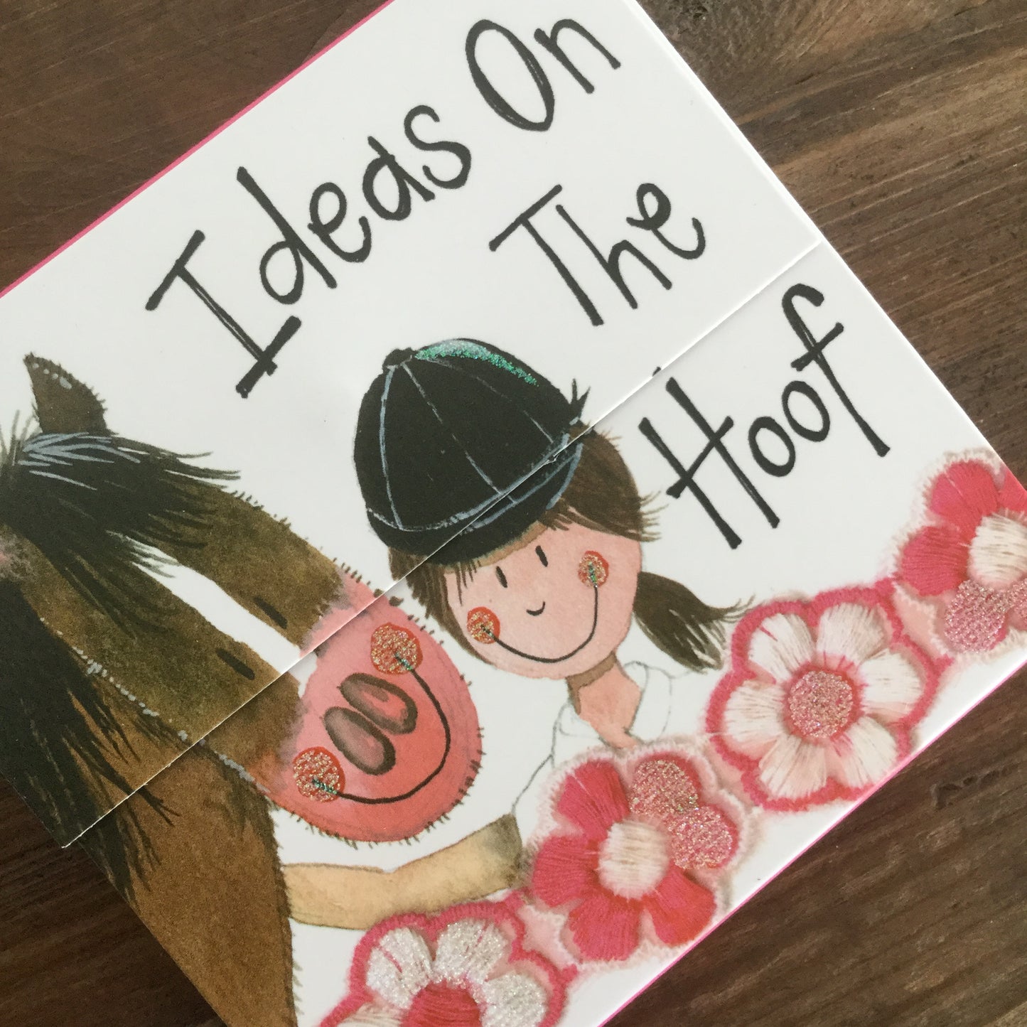 Alex Clark Horse & Rider Mini Magnetic Notepad