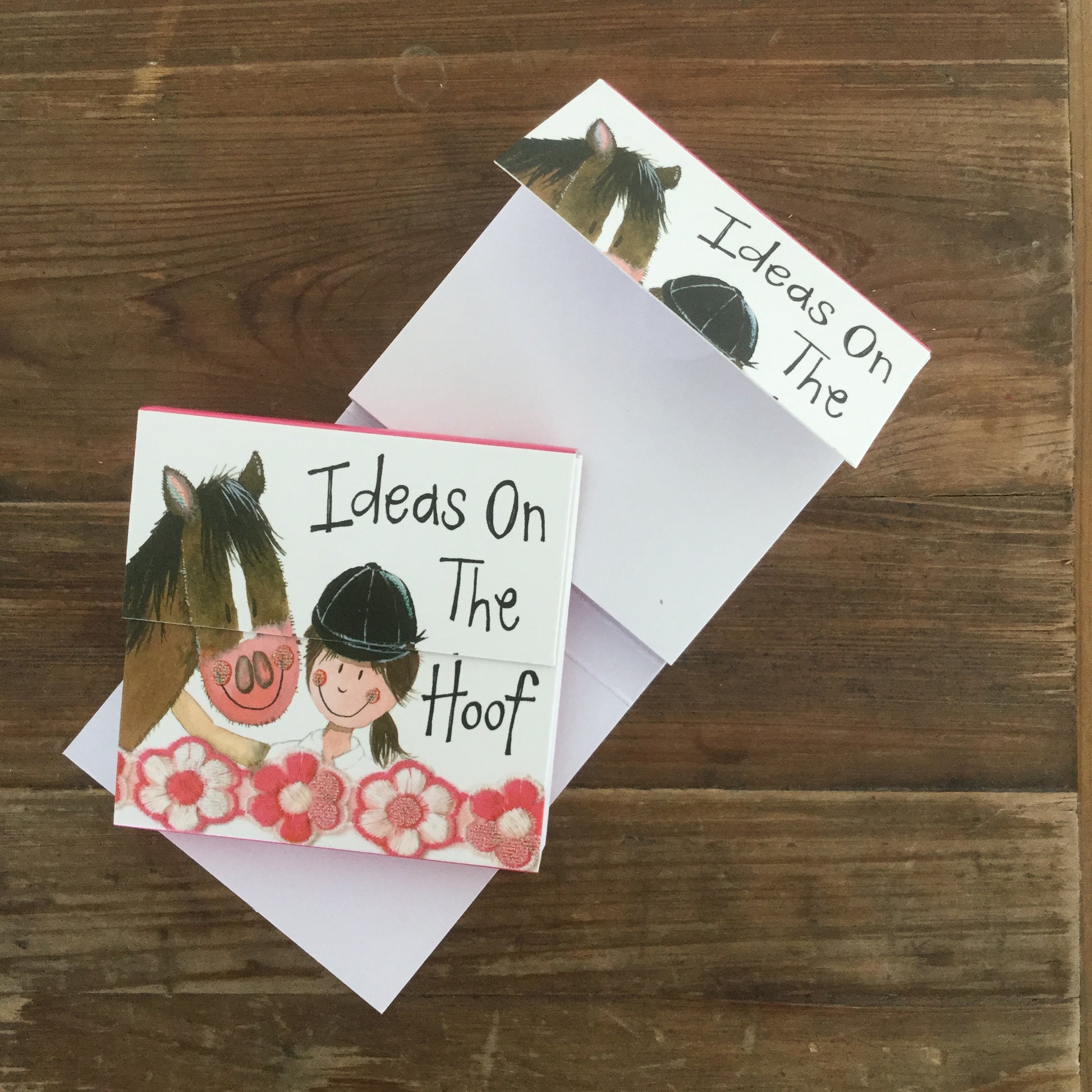 Alex Clark Horse & Rider Mini Magnetic Notepad