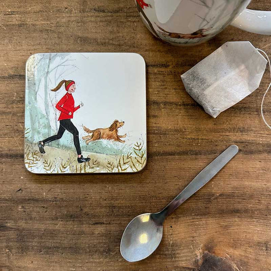 Alex Clark Morning Run Coaster