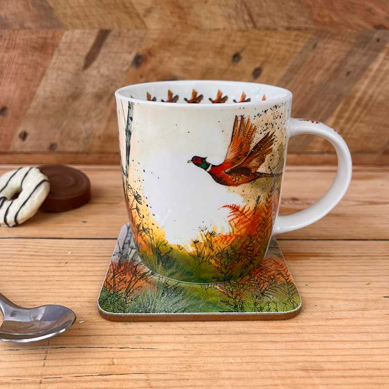 Alex Clark Pheasant and Bracken Mug 