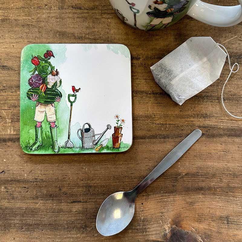 Alex Clark Vegetable Garden Coaster