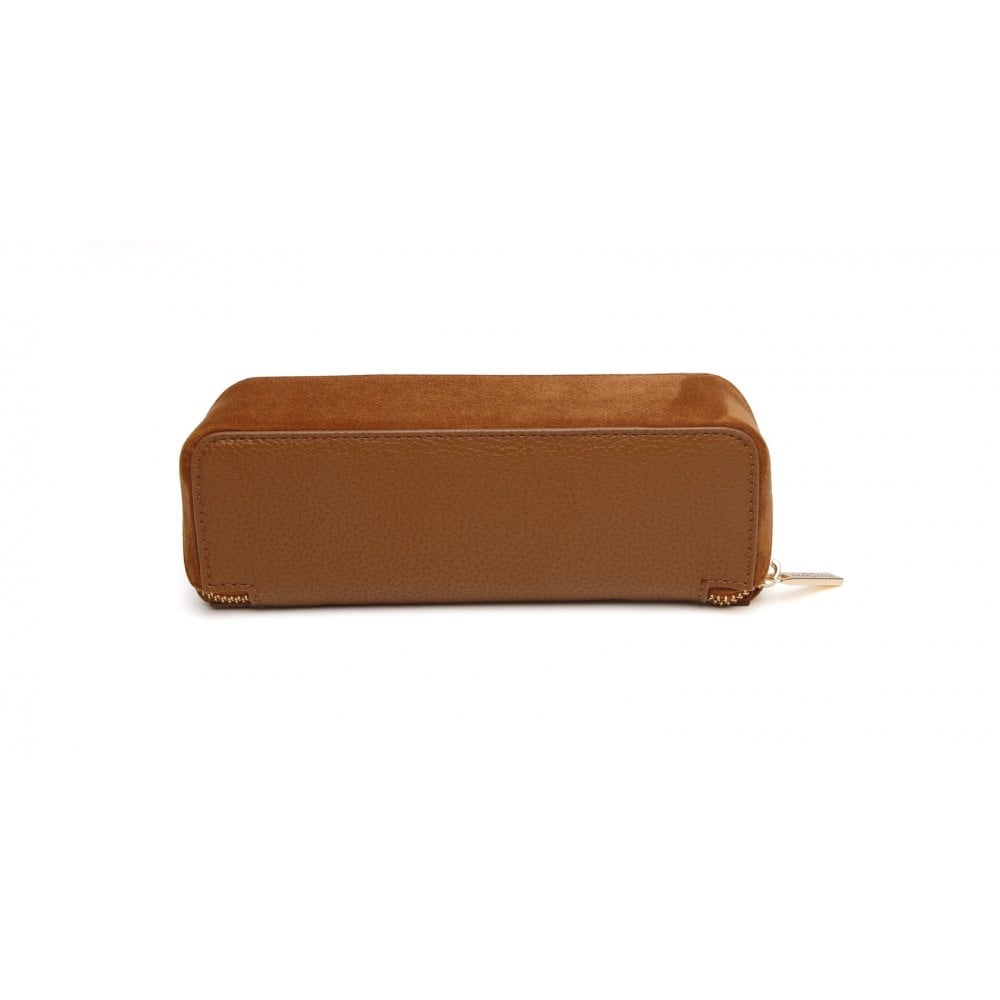 Alice Wheeler Kensington Suede Small Train Case