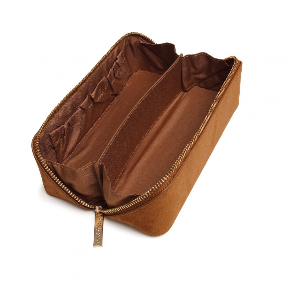 Alice Wheeler Kensington Suede Small Train Case