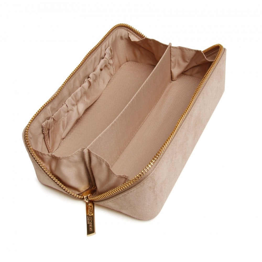 Alice Wheeler Kensington Suede Small Train Case