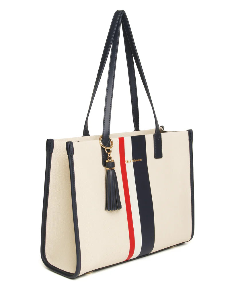 Alice Wheeler Amalfi Stripe Tote Bag