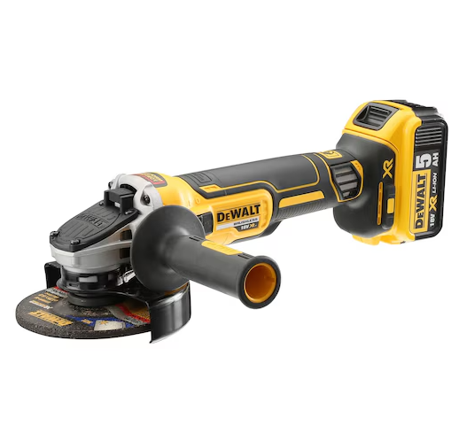 Dewalt 18V XR Brushless 125mm Angle Grinder with Battery and Charger