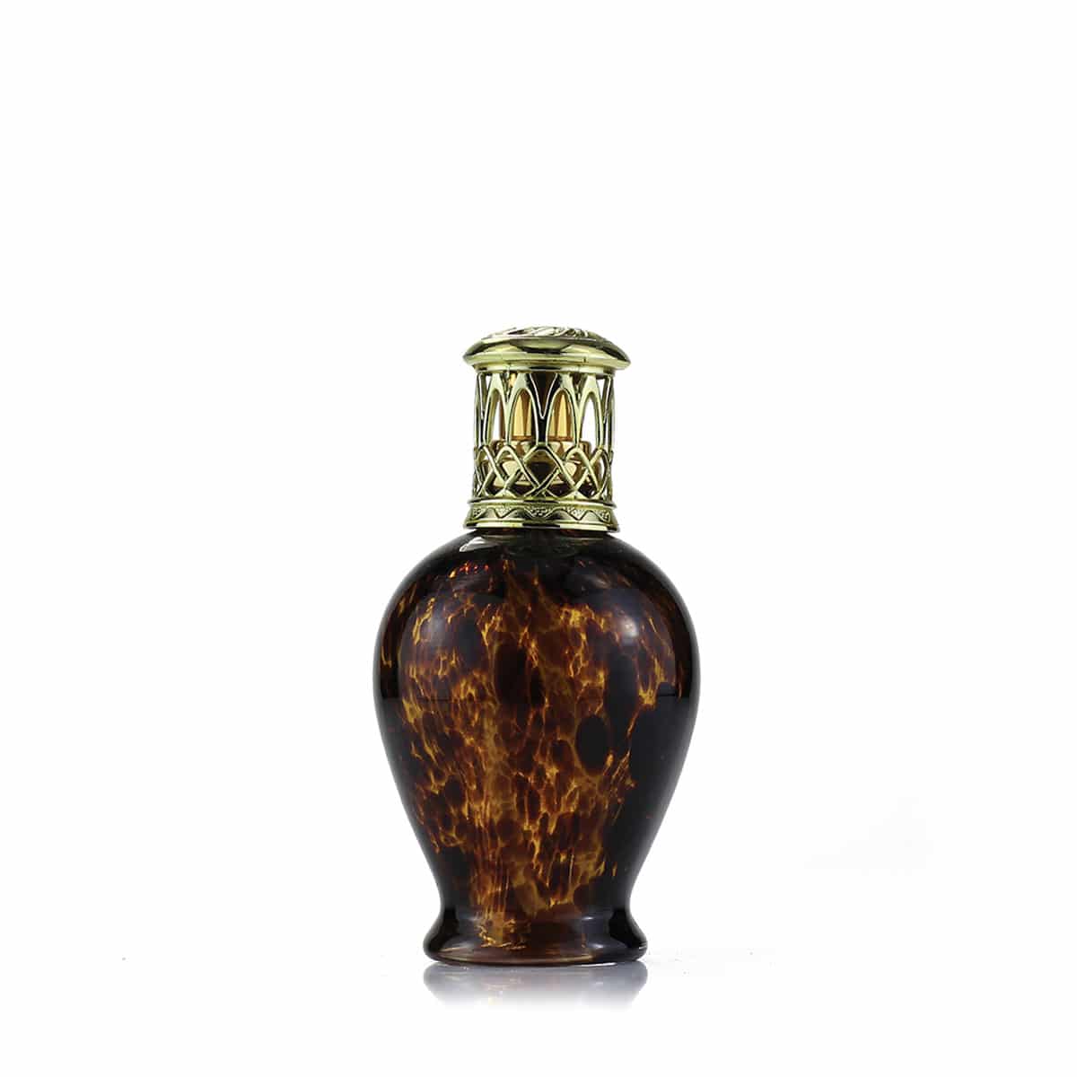Asleigh & Burwood Kleine Duftlampe In Glockenform Mit Leopardenmuster & Goldener Krone