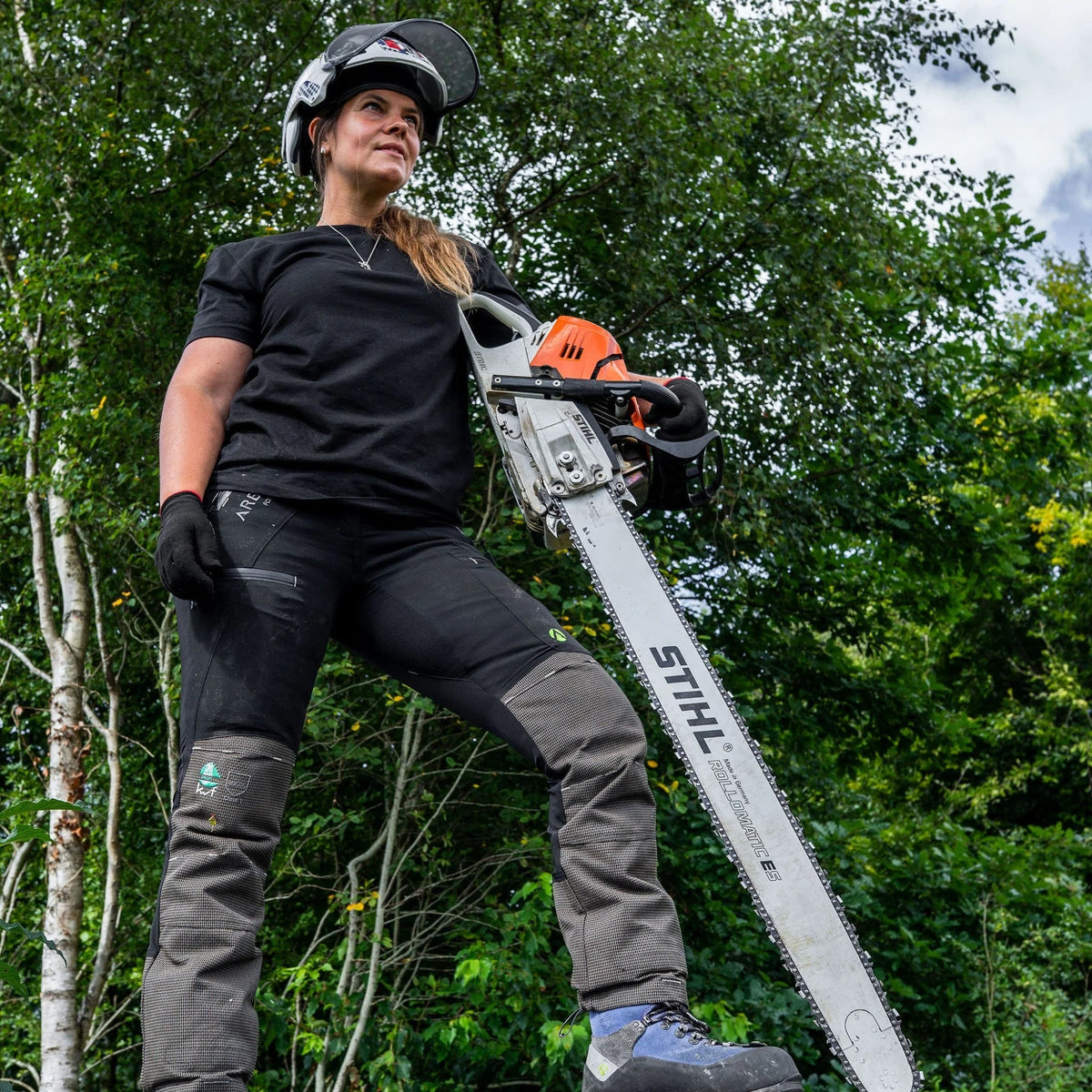 Arbortec Women's Breatheflex Pro Chainsaw Trousers Class 1 Design A front view