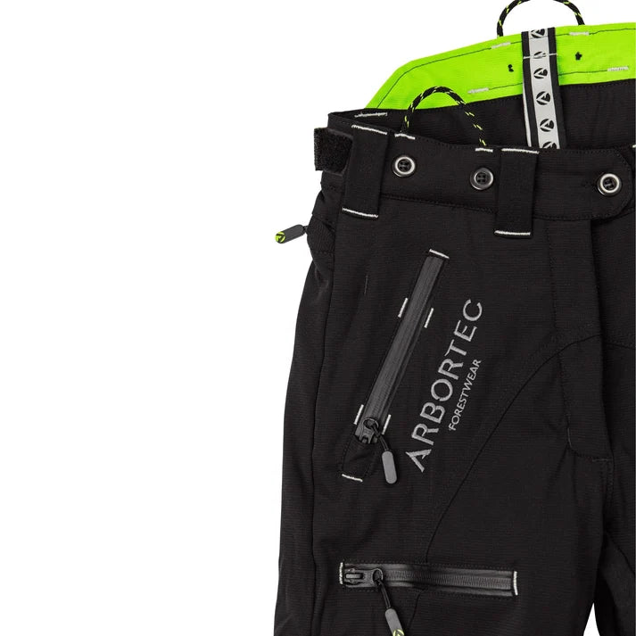 Arbortec Women's Breatheflex Pro Chainsaw Trousers Class 1 Design C front and back view