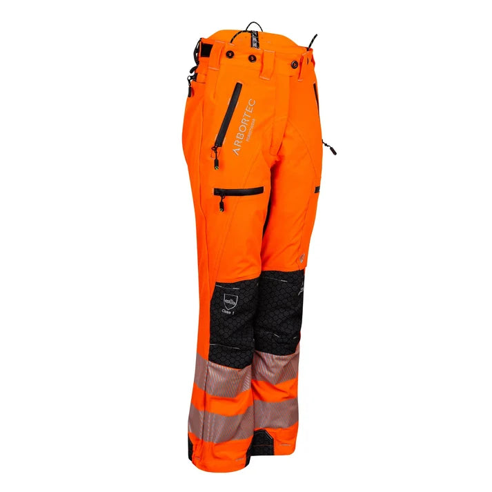 Arbortec Women's Breatheflex Pro Chainsaw Trousers Class 1 Design C front and back view