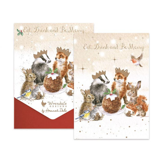 Wrendale The Christmas Party Woodland Animal Christmas Card Pack