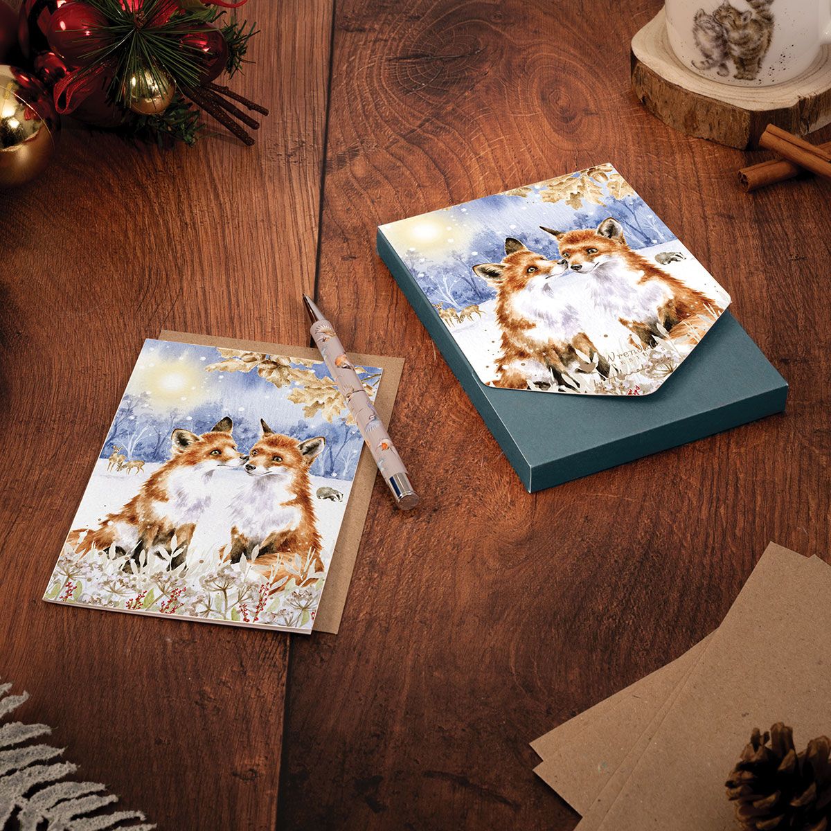 Wrendale - Footprints in the Snow - Boxed Christmas Card Pack