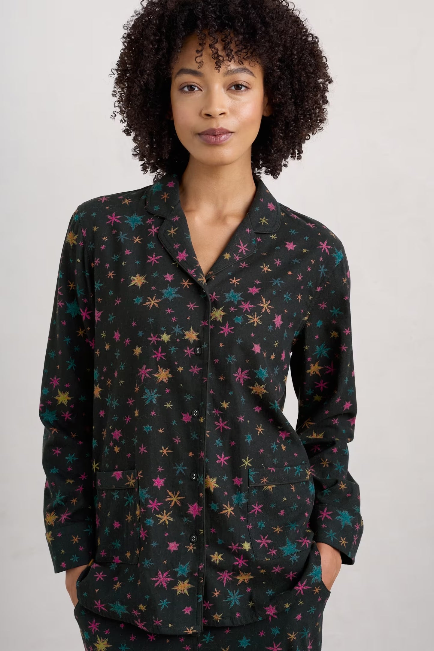 Seasalt Simple Stars Flannel Pyjamas
