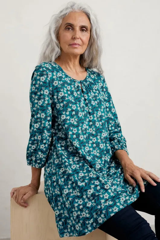 Seasalt Moonfish Jersey Tunic - Wild Raspberries Seaway