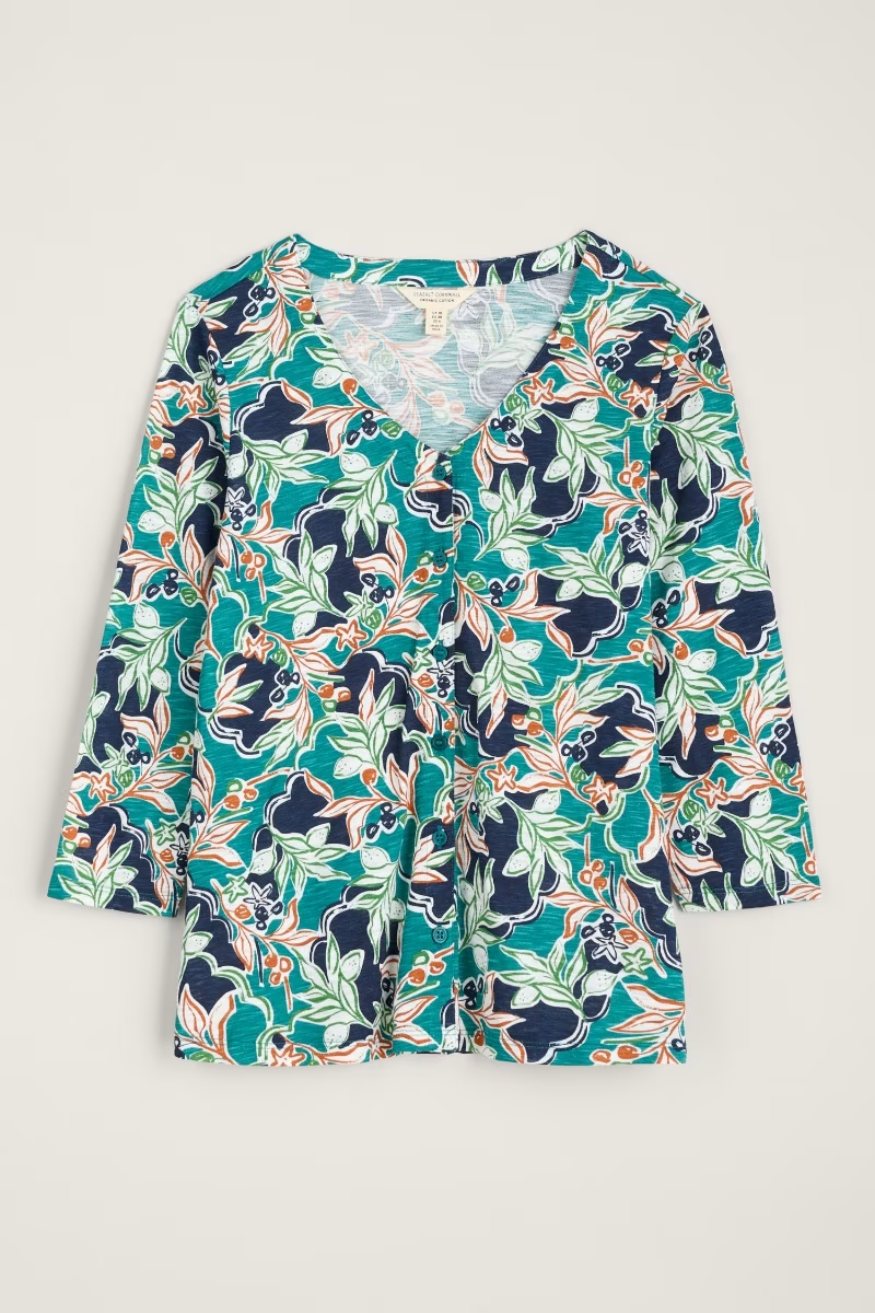 Seasalt Studio Glass 3/4 Sleeve Top