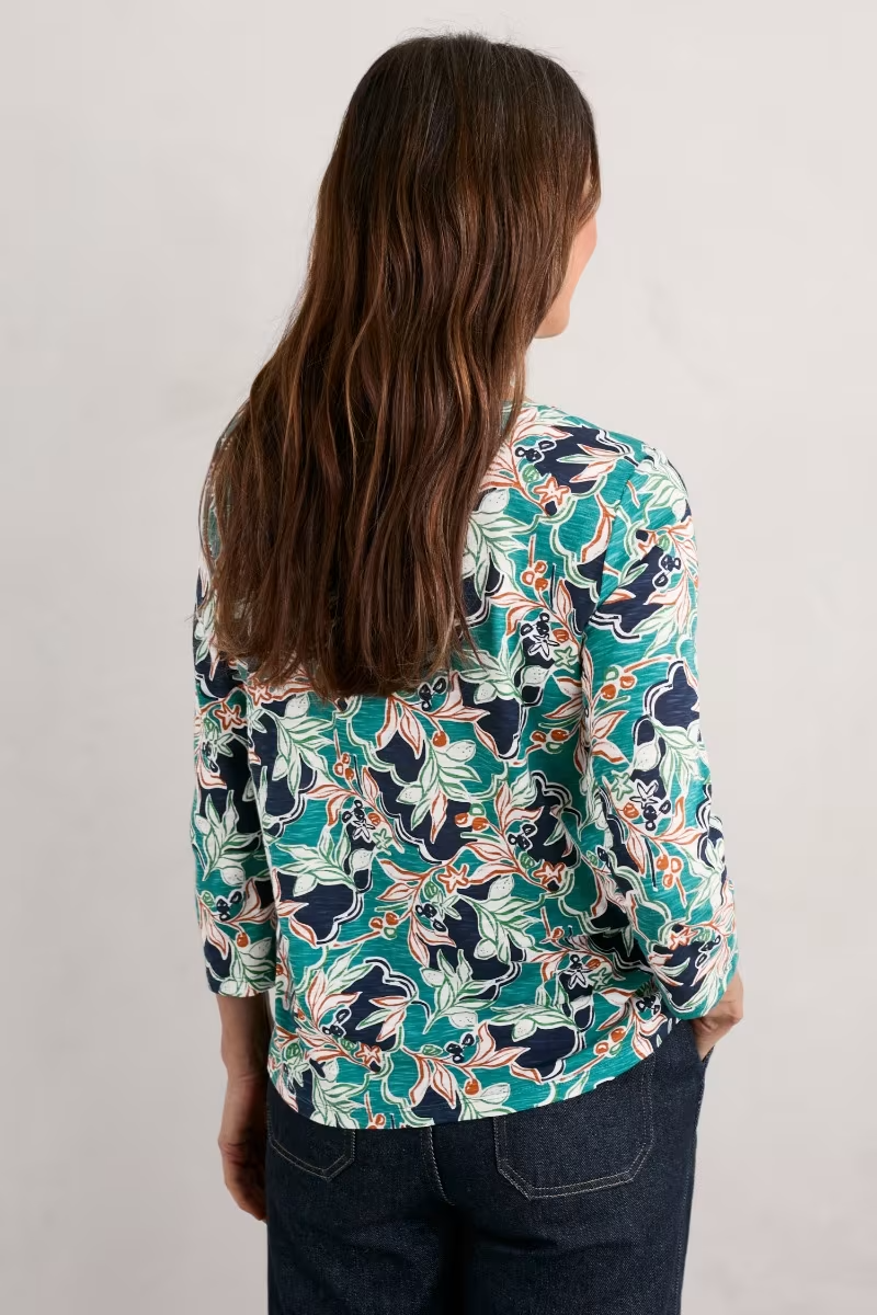 Seasalt Studio Glass 3/4 Sleeve Top