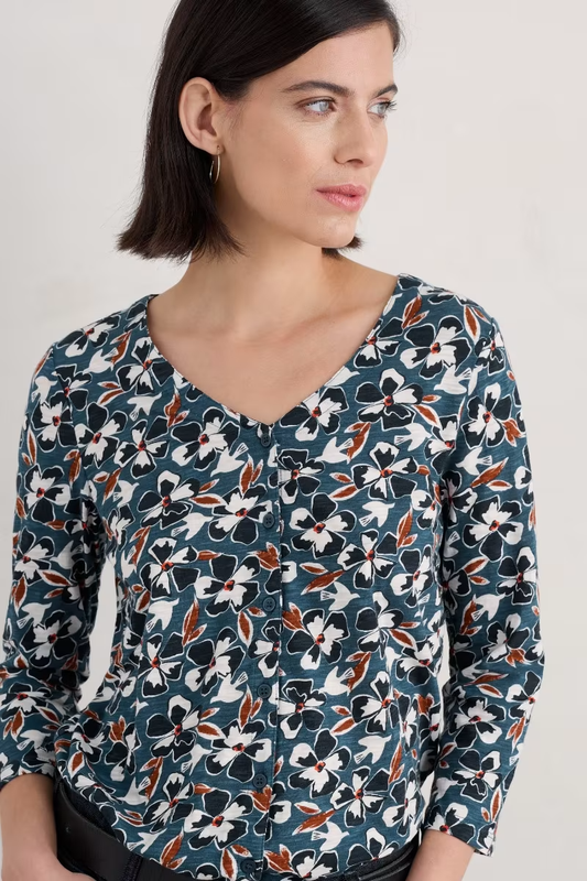 Seasalt Studio Glass 3/4 Sleeve Top