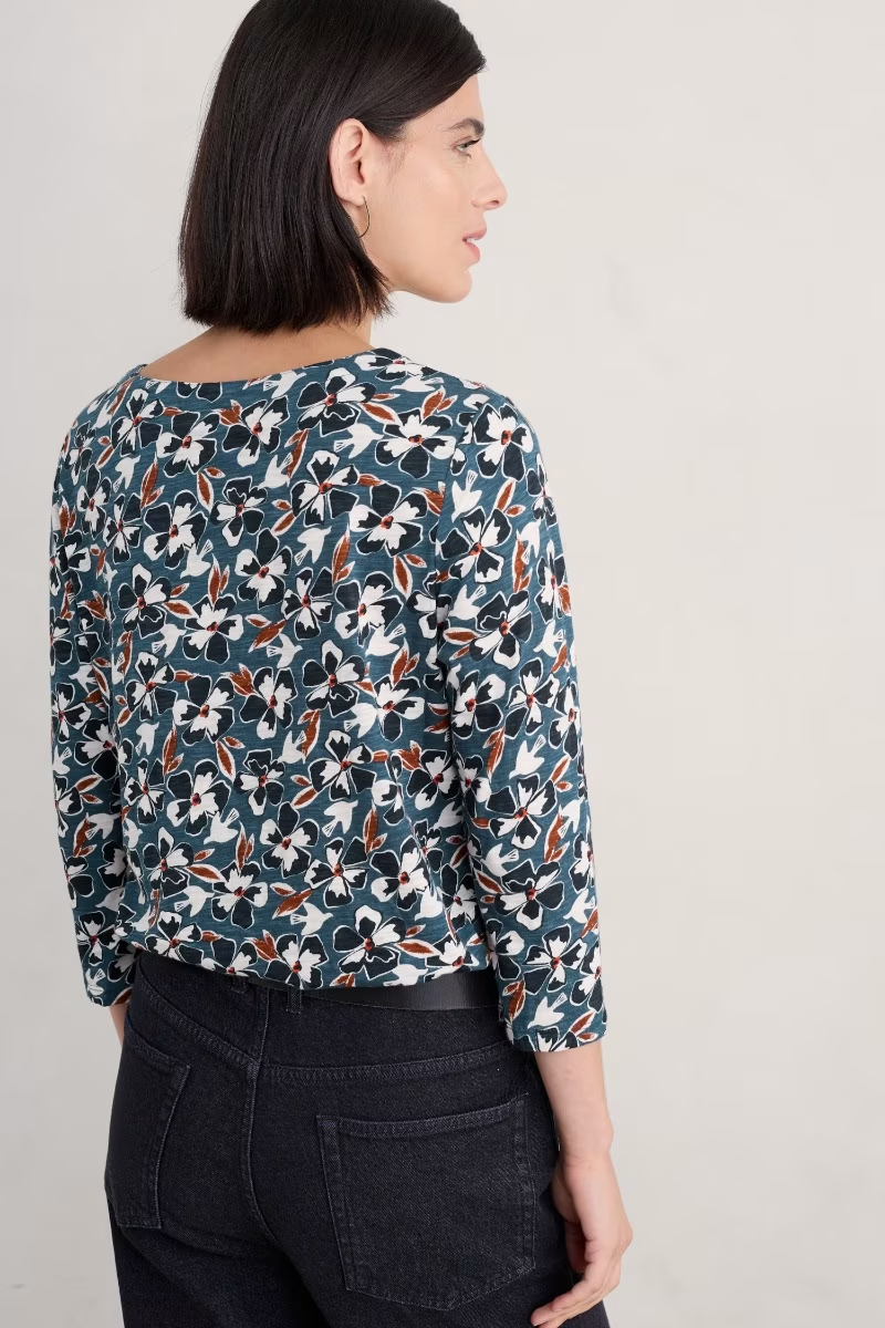 Seasalt Studio Glass 3/4 Sleeve Top