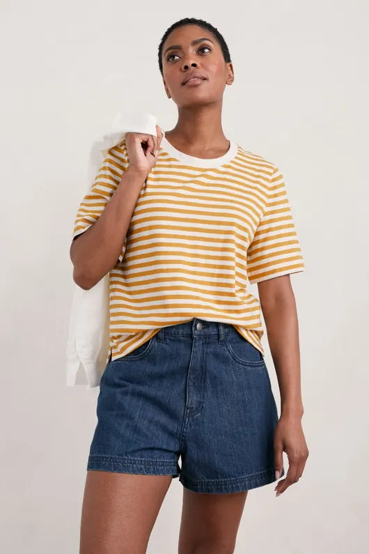 Seasalt Copseland Striped Organic Cotton T-Shirt