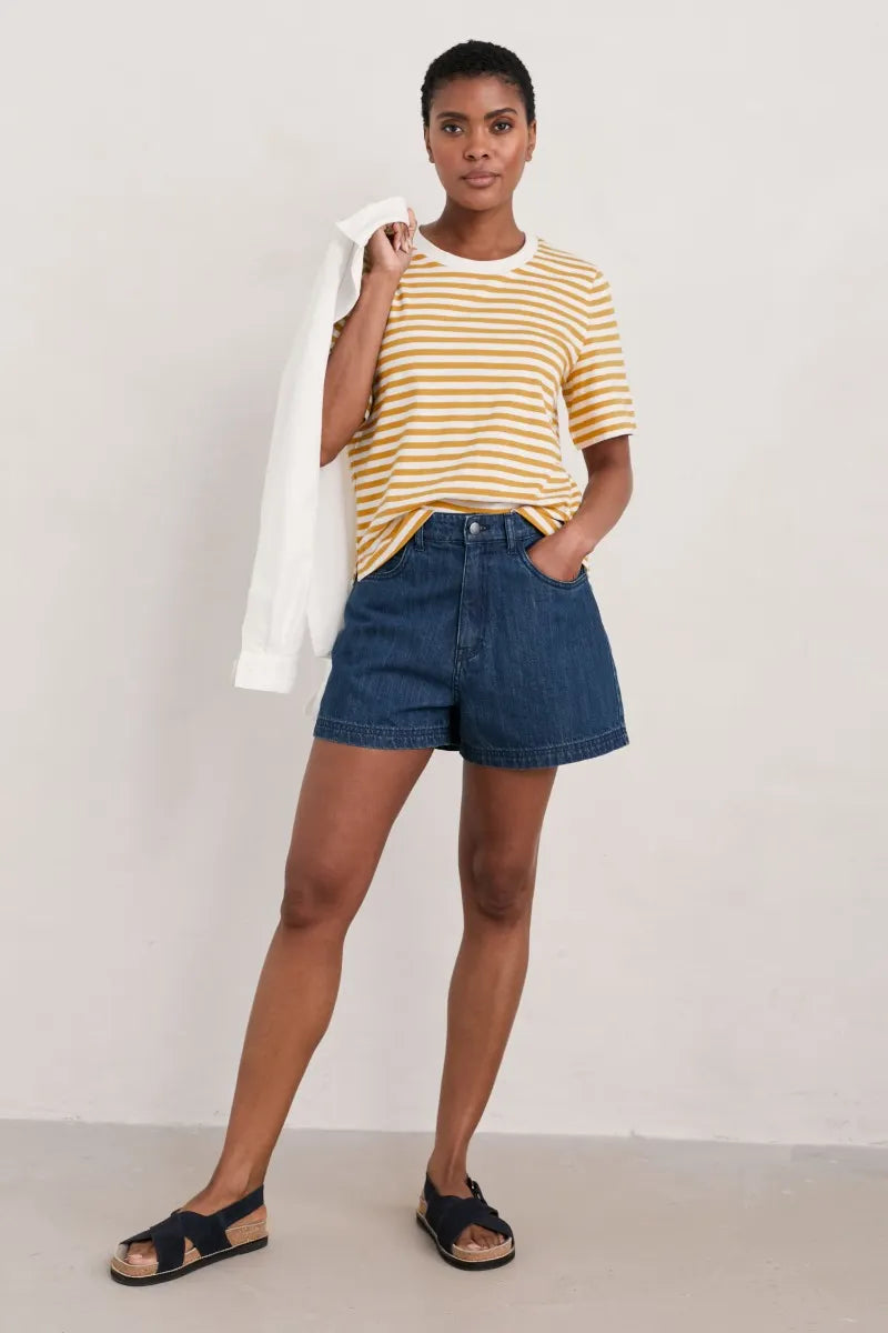 Seasalt Copseland Striped Organic Cotton T-Shirt