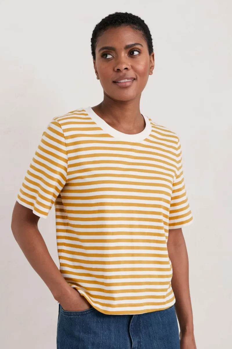 Seasalt Copseland Striped Organic Cotton T-Shirt