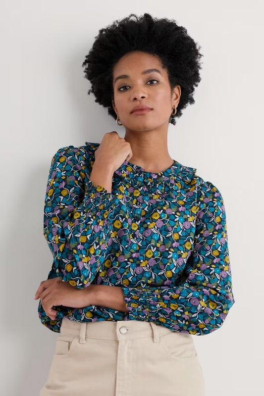 Seasalt Last Leaf Printed Organic Cotton Top