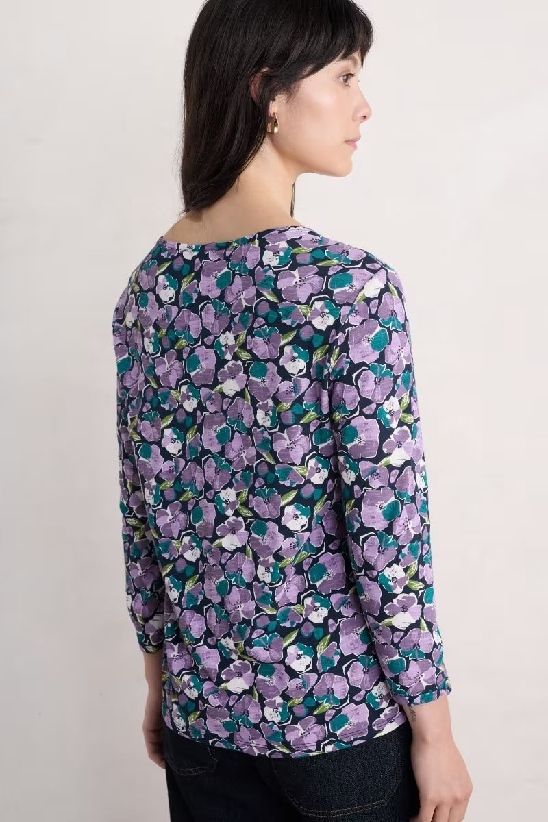 Seasalt Penhollow Organic Cotton Printed Top