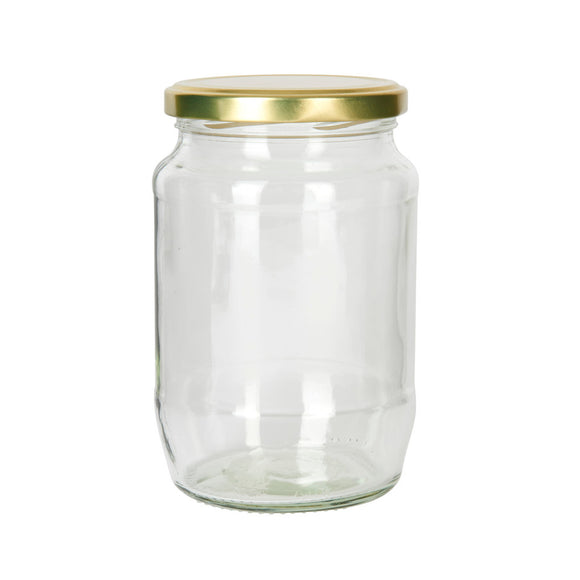 Home Made 908ml Round Jam Jar with Twist-off Lid 6-Pack