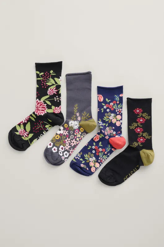 Seasalt Gift Box of 4 Women's Sailor Socks