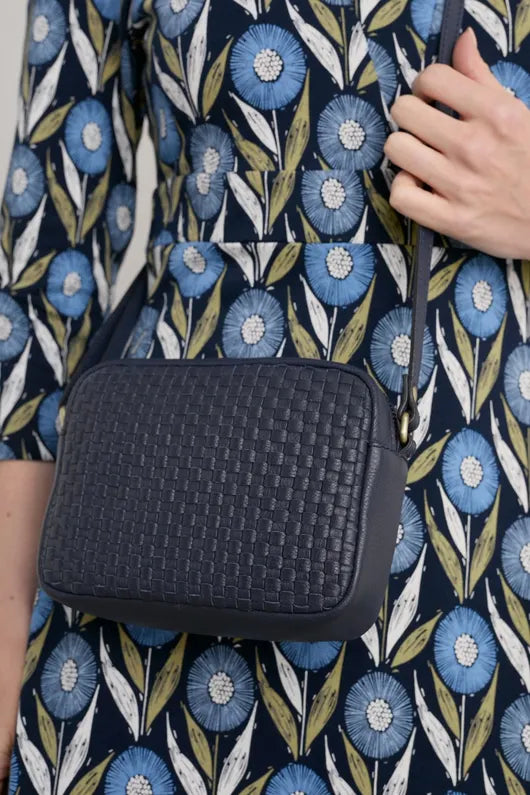 Seasalt Woven Sea Fan Leather Cross-Body Bag