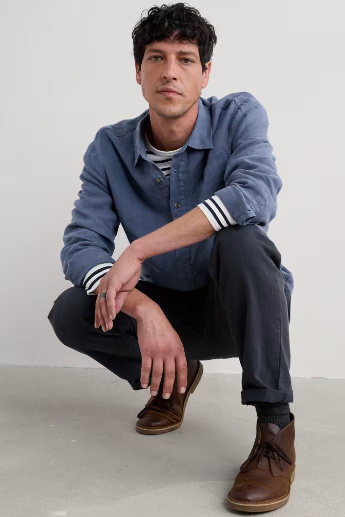 Seasalt Mens Artists Linen Shirt